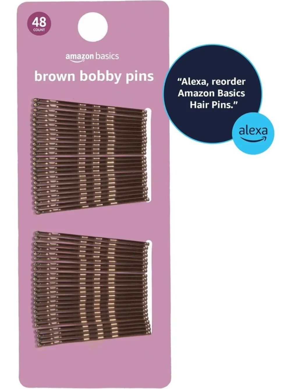 No Slip Bobby Pins for All Hair Types - Secure Hold Hair Pins for Updos, 48